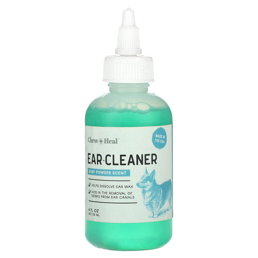 Chew + Heal-Ear-Cleaner-Baby Powder Scent-4 fl oz (118 ml)