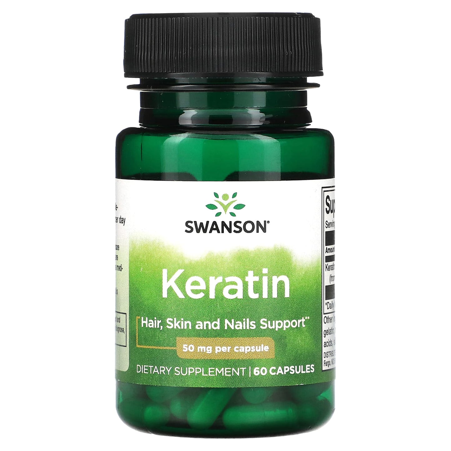 Swanson-Keratin-50 mg-60 Capsules