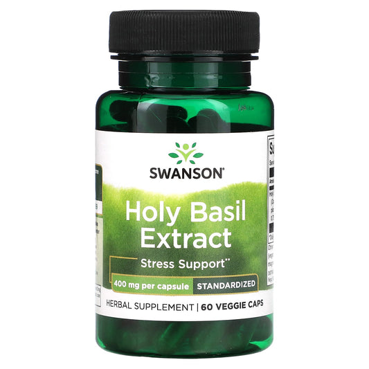 Swanson-Holy Basil Extract -400 mg -60 Veggie Caps