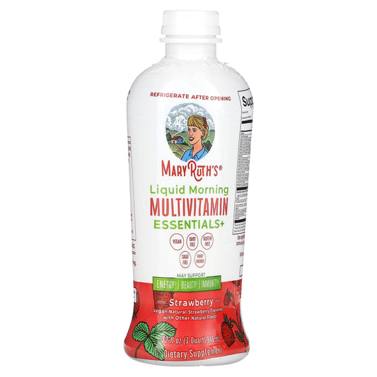 MaryRuth's-Liquid Morning Multivitamin Essentials+-Strawberry-32 fl oz (946 ml)