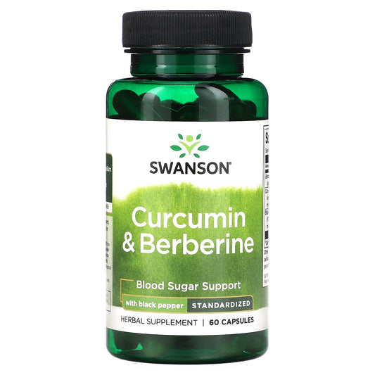 Swanson-Curcumin & Berberine with Black Pepper-60 Capsules