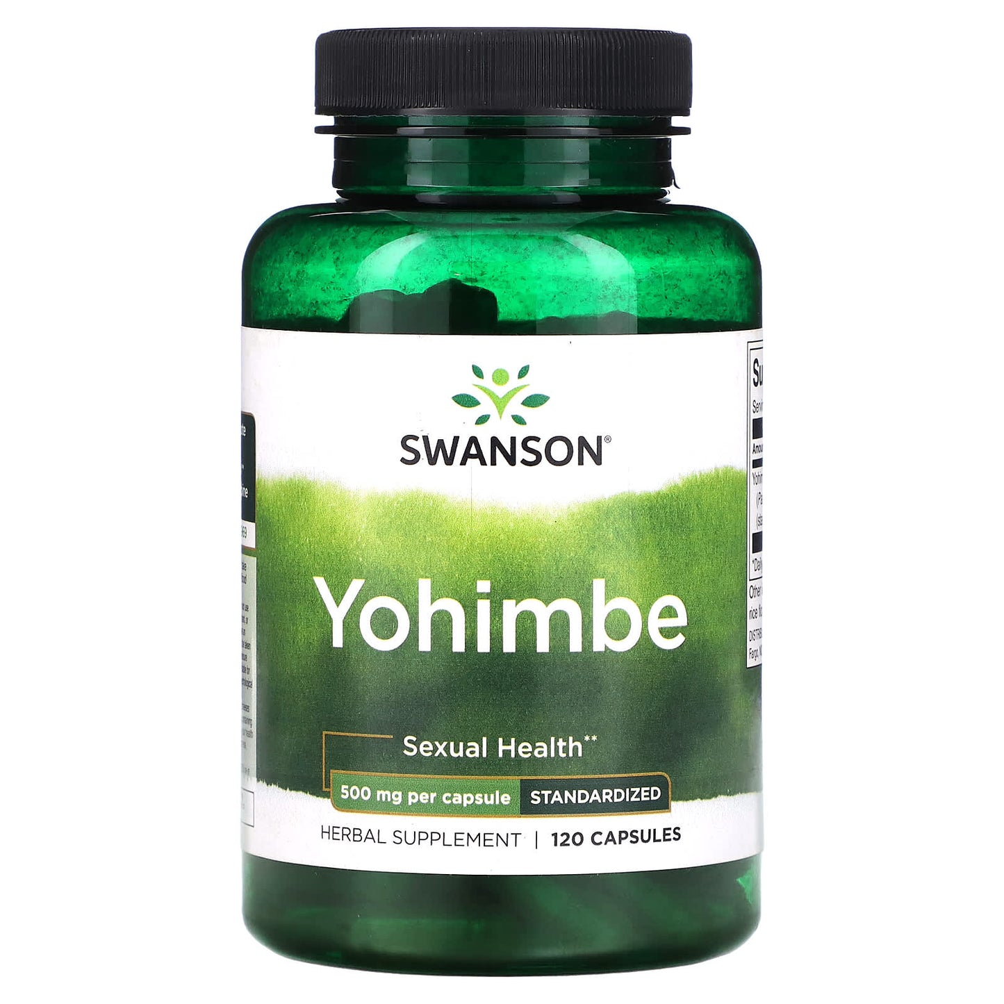 Swanson-Yohimbe-Standardized-500 mg-120 Capsules