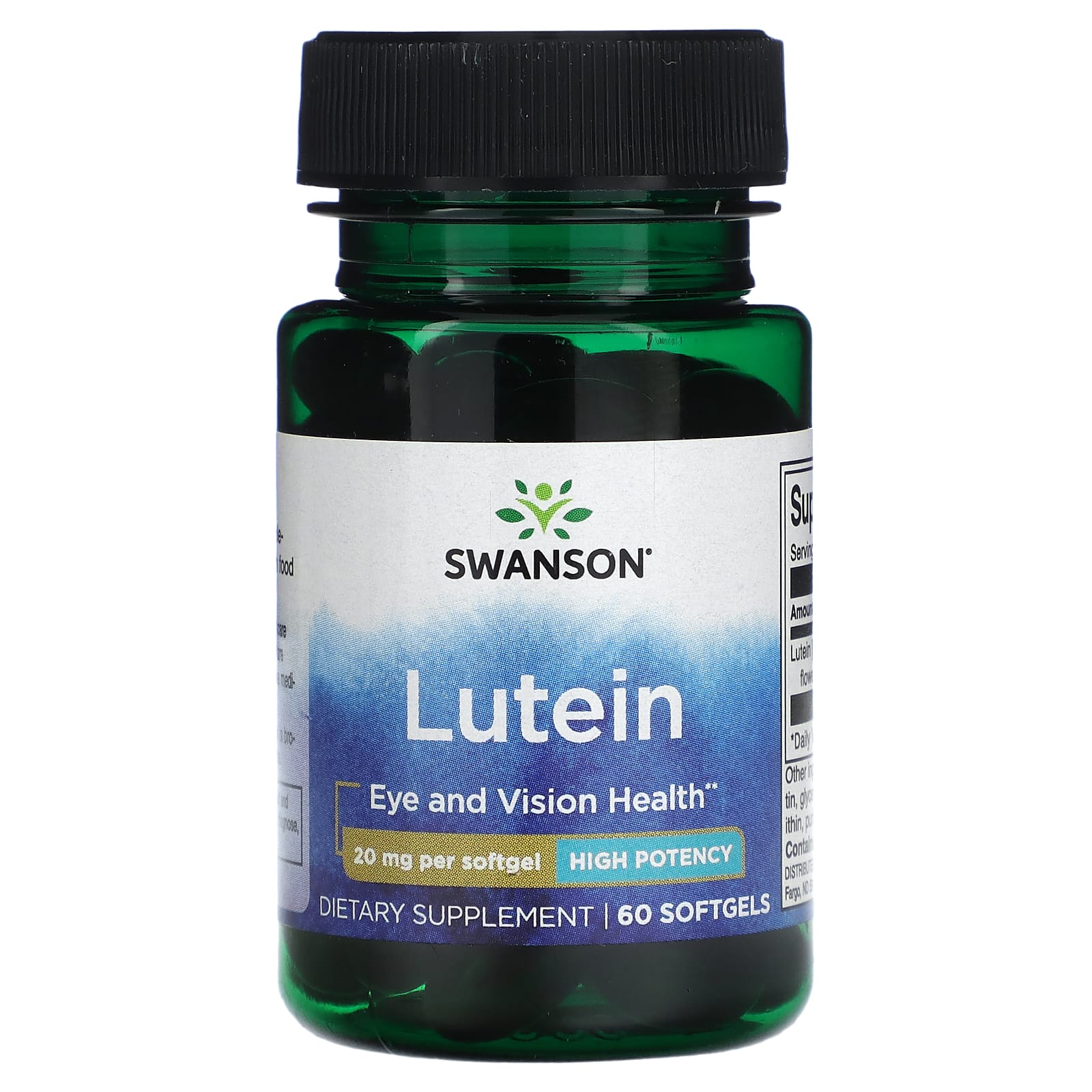 Swanson-Lutein-High Potency-20 mg-60 Softgels