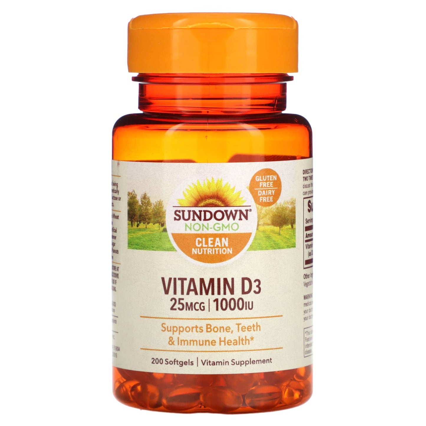 Sundown Naturals-Vitamin D3-25 mcg (1,000 IU)-200 Softgels