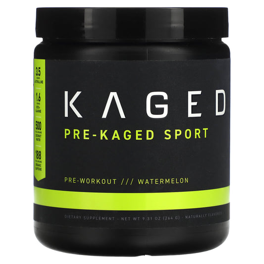 Kaged-PRE-KAGED Sport-Pre-Workout-Watermelon-9.31 oz (264 g)