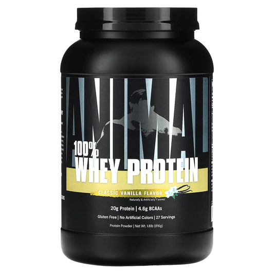 Animal-100% Whey Protein Powder-Classic Vanilla-1.8 lb (816 g)