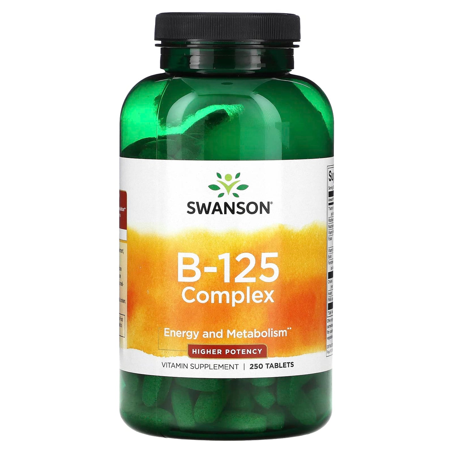 Swanson-Vitamin B-125 Complex-High Potency-250 Tablets