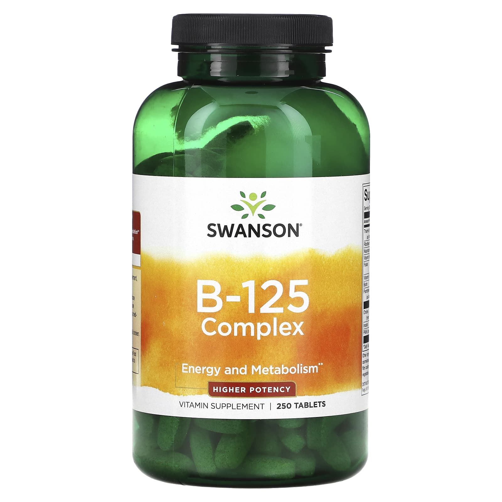 Swanson-Vitamin B-125 Complex-High Potency-250 Tablets