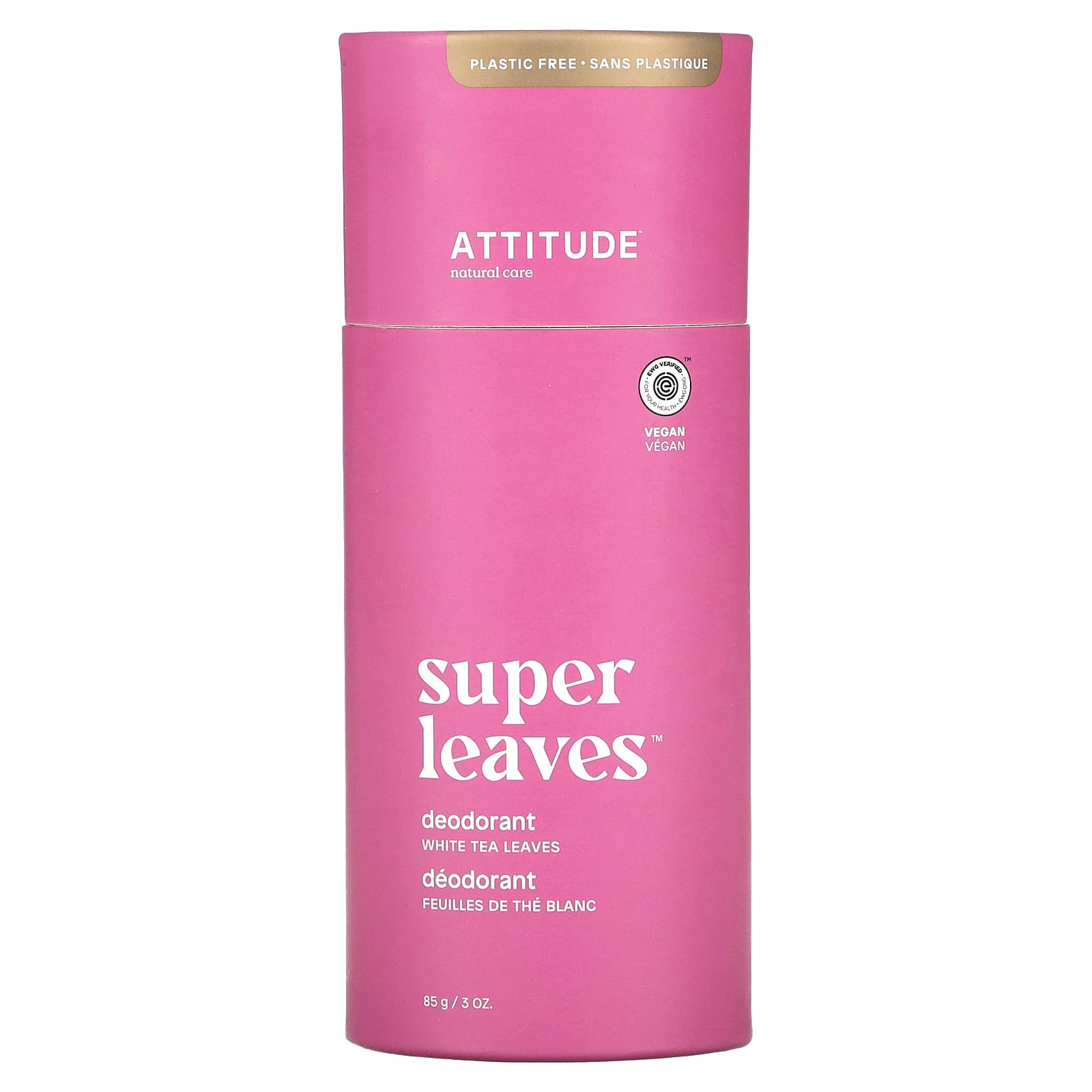 ATTITUDE-Super Leaves Deodorant-White Tea Leaves-3 oz (85 g)