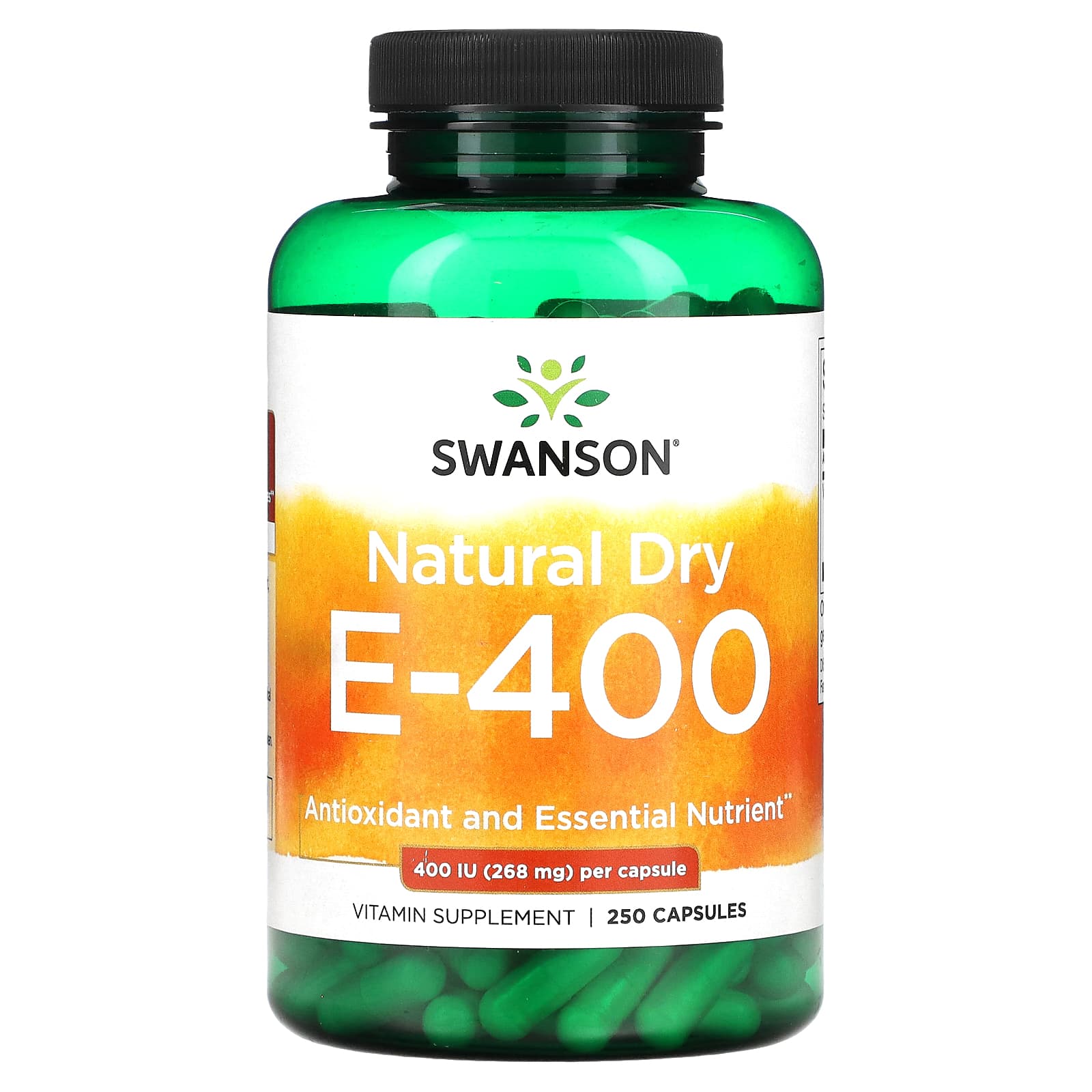 Swanson-Natural Dry E-400-268 mg (400 IU)-250 Capsules