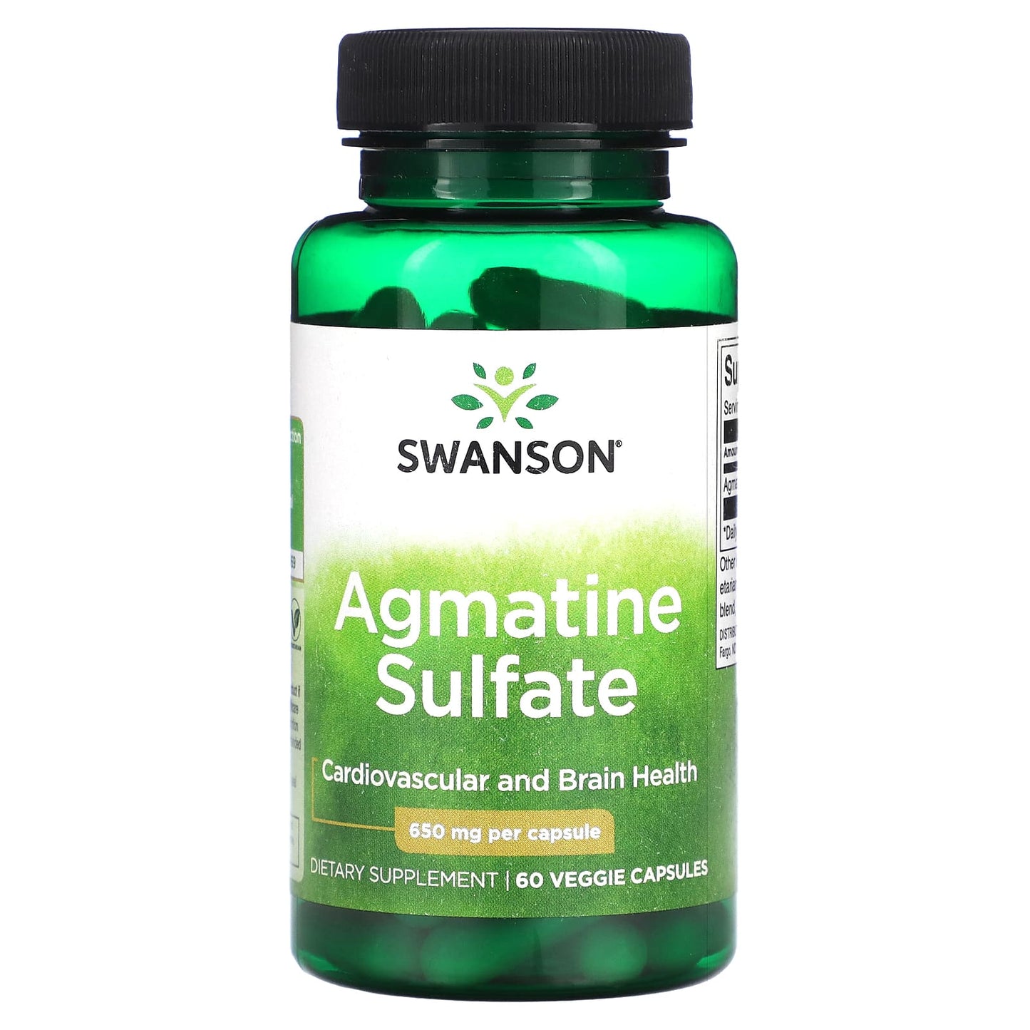 Swanson-Agmatine Sulfate-650 mg-60 Veggie Capsules