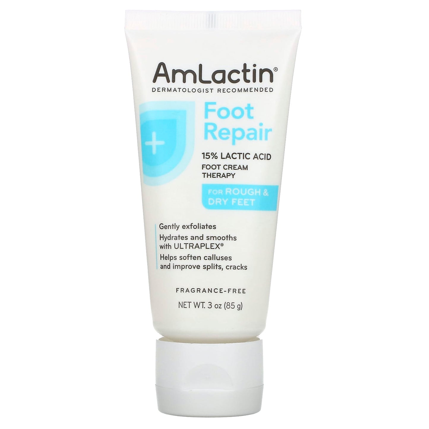 AmLactin-Foot Repair-For Rough & Dry Feet-Fragrance-Free-3 oz (85 g)