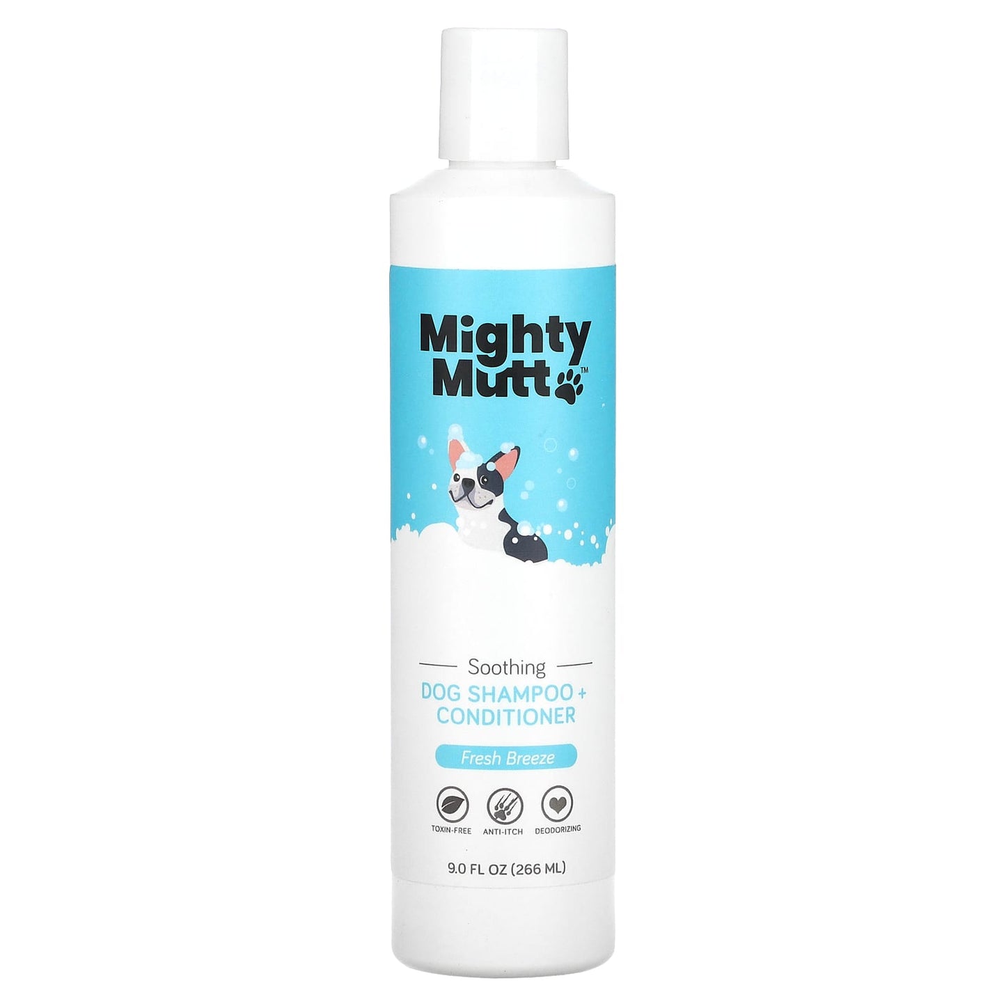 Mighty Mutt-Shampoo + Conditioner-For Dogs-Fresh Breeze-9 fl oz (266 ml)