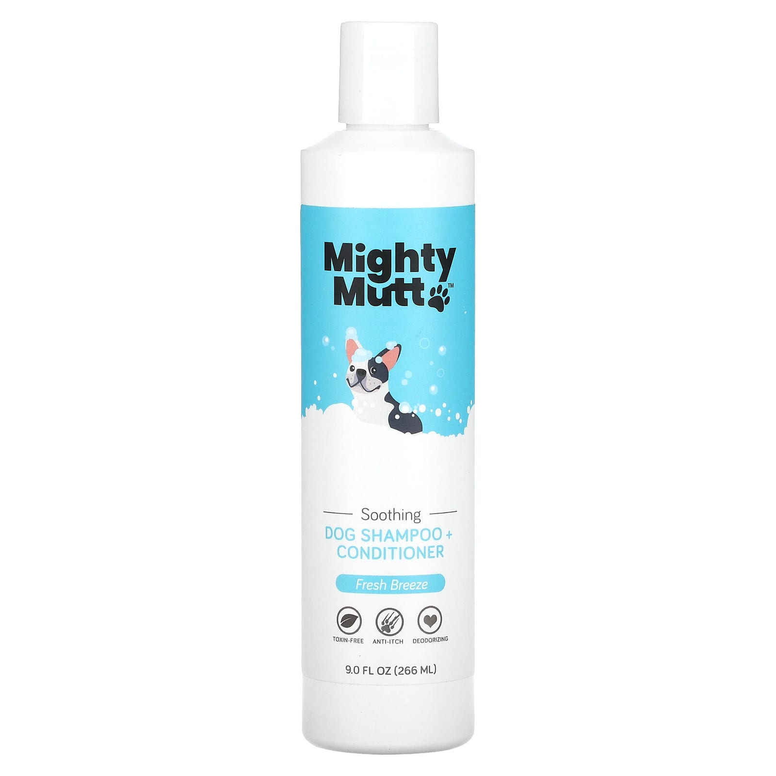 Mighty Mutt-Shampoo + Conditioner-For Dogs-Fresh Breeze-9 fl oz (266 ml)