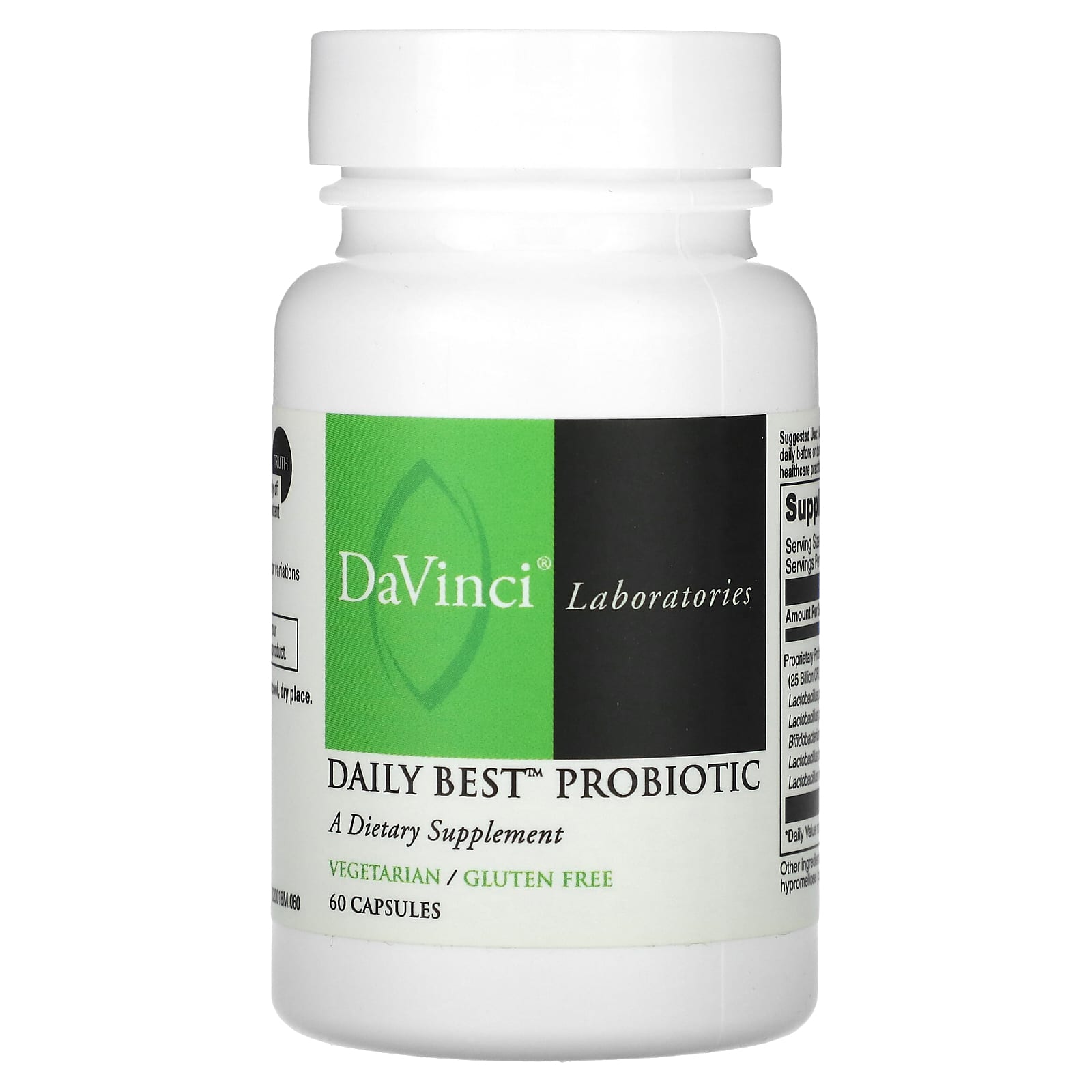 DaVinci Laboratories of Vermont-Daily Best Probiotic-60 Capsules