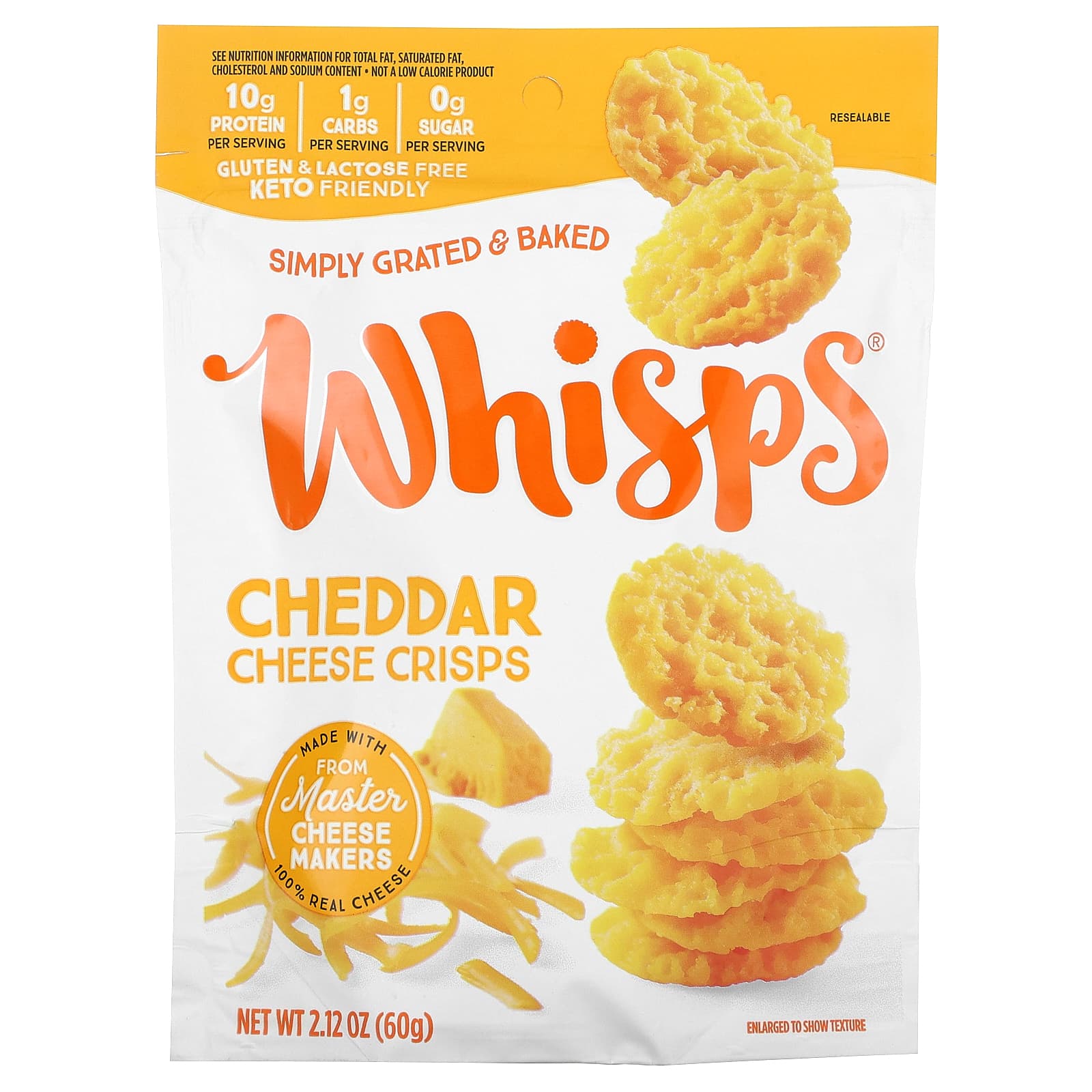 Whisps-Cheese Crisps-Cheddar -2.12 oz (60 g)