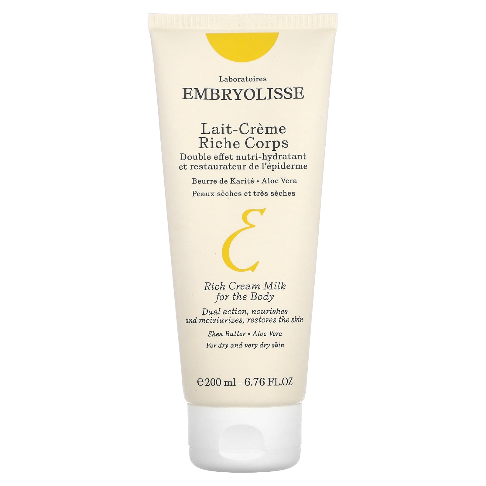 Embryolisse-Rich Cream Milk Body Moisturizer-6.76 fl oz (200 ml)