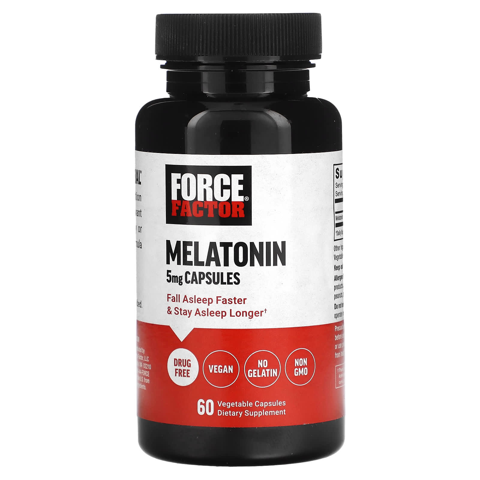 Force Factor-Melatonin-5 mg-60 Vegetable Capsules