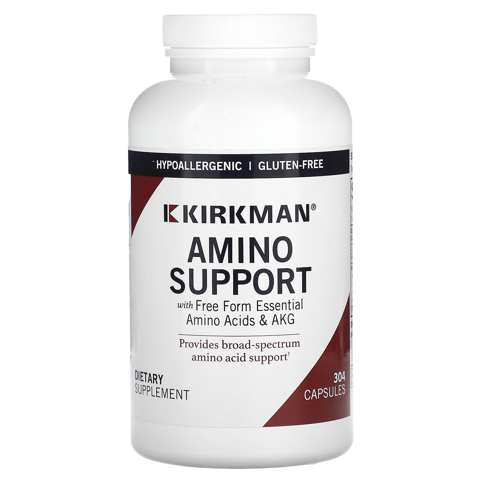 Kirkman Labs-Amino Support with Free Form Essential Amino Acids & AKG-304 Capsules