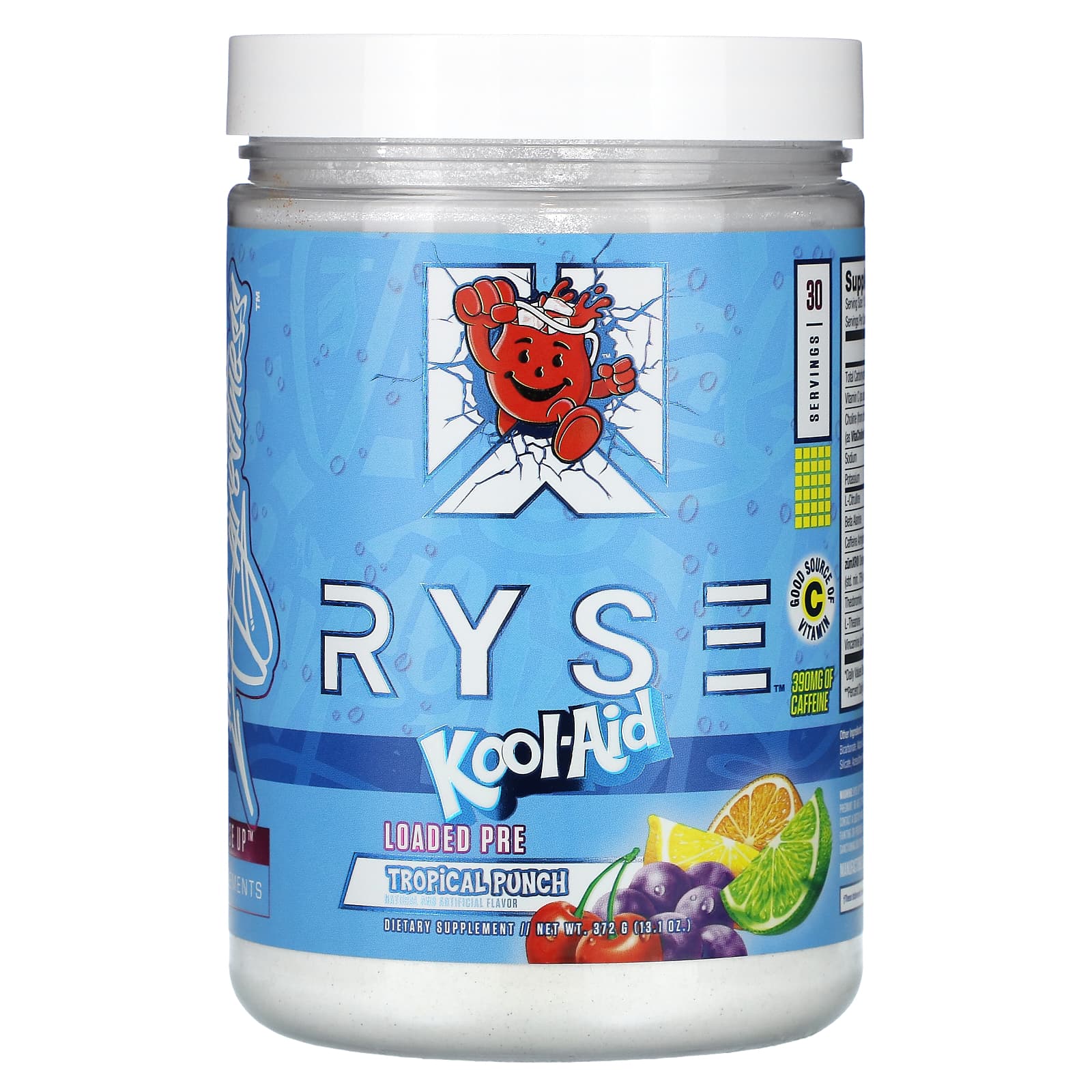 RYSE-Loaded Pre-Kool-Aid-Tropical Punch-13.1 oz (372 g)