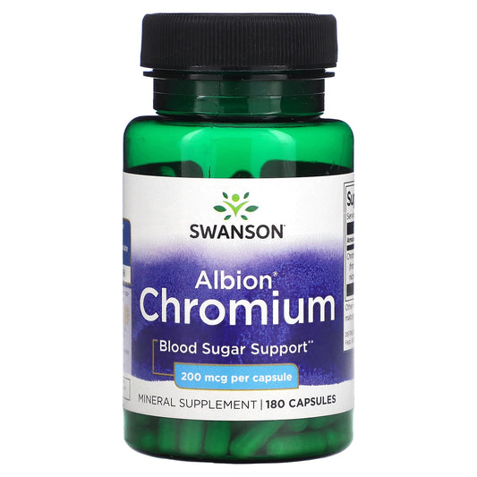 Swanson-Albion Chromium-200 mcg-180 Capsules