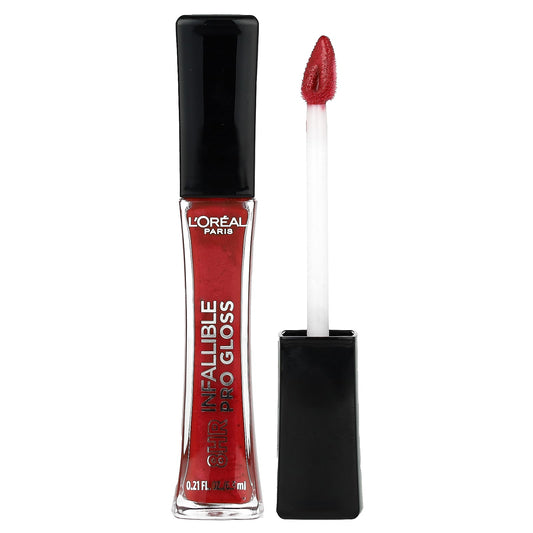 L'Oréal-Infallible-8HR Pro Gloss-315 Rebel Red-0.21 fl oz (6.3 ml)