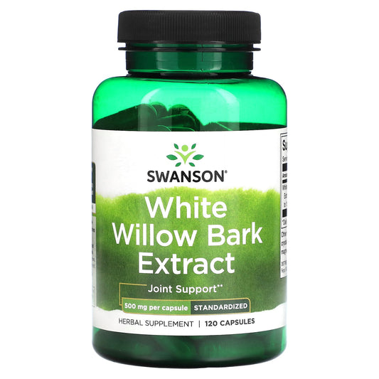 Swanson-White Willow Bark Extract-500 mg-120 Capsules