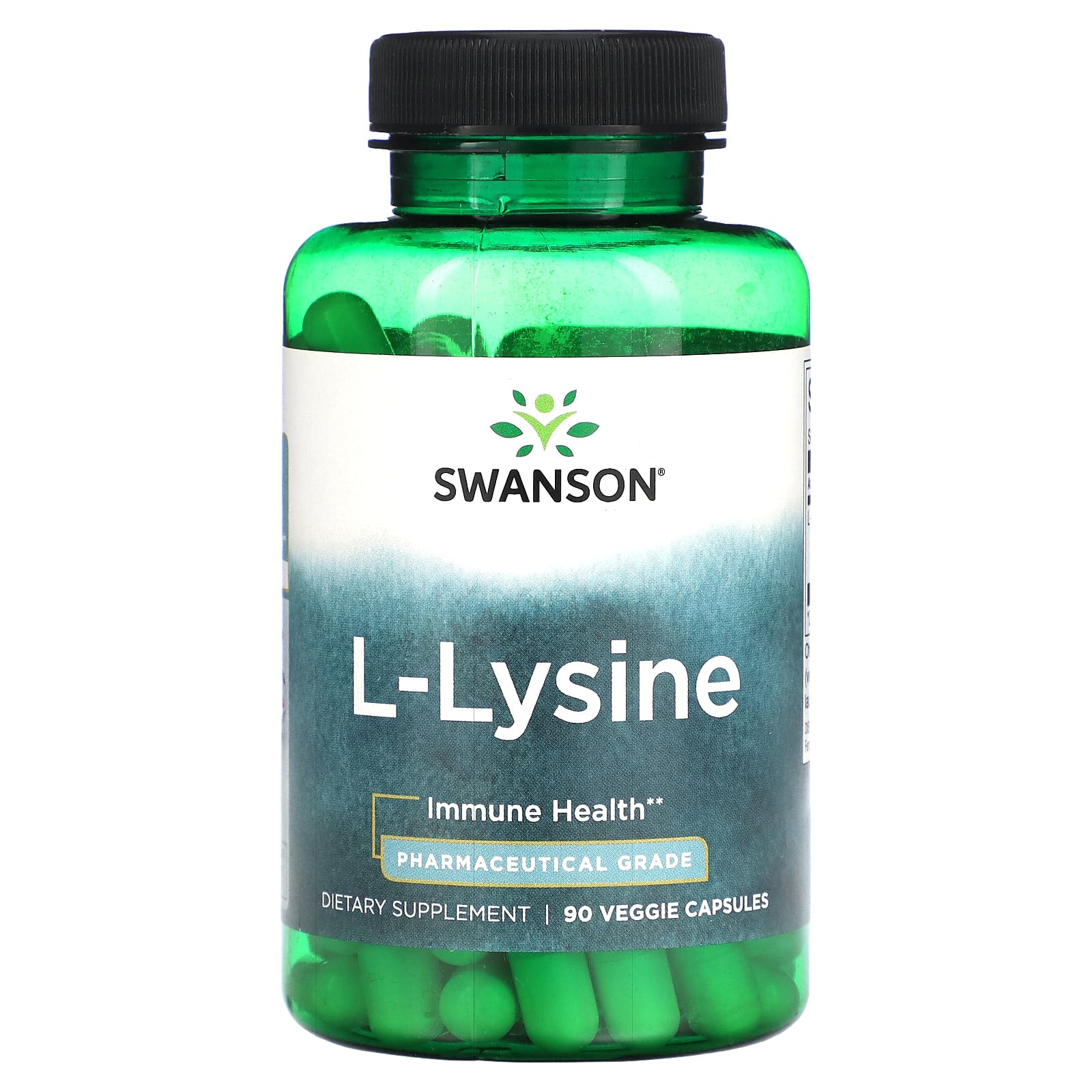 Swanson-L-Lysine-90 Veggie Capsules