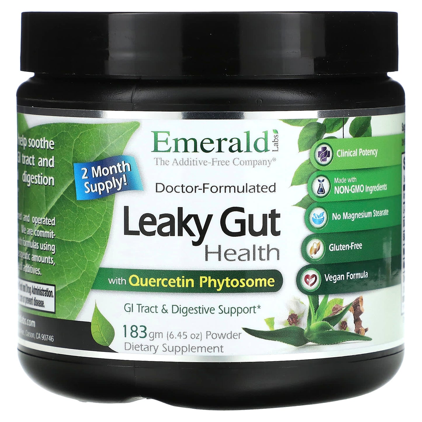 Emerald Laboratories-Leaky Gut Health-6.45 oz (183 g)