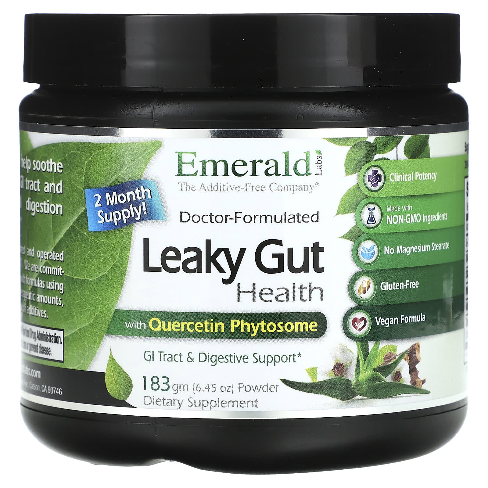 Emerald Laboratories-Leaky Gut Health-6.45 oz (183 g)