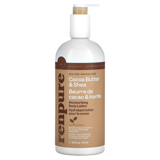 Renpure-Moisturizing Body Lotion-Cocoa Butter & Shea -24 fl oz (710 ml)