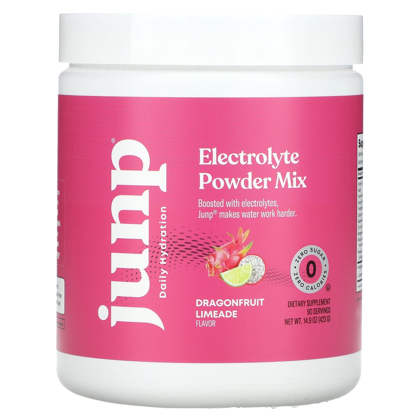 JUNP Hydration-Electrolyte Powder Mix-Dragonfruit Limeade-14.9 oz (423 g)