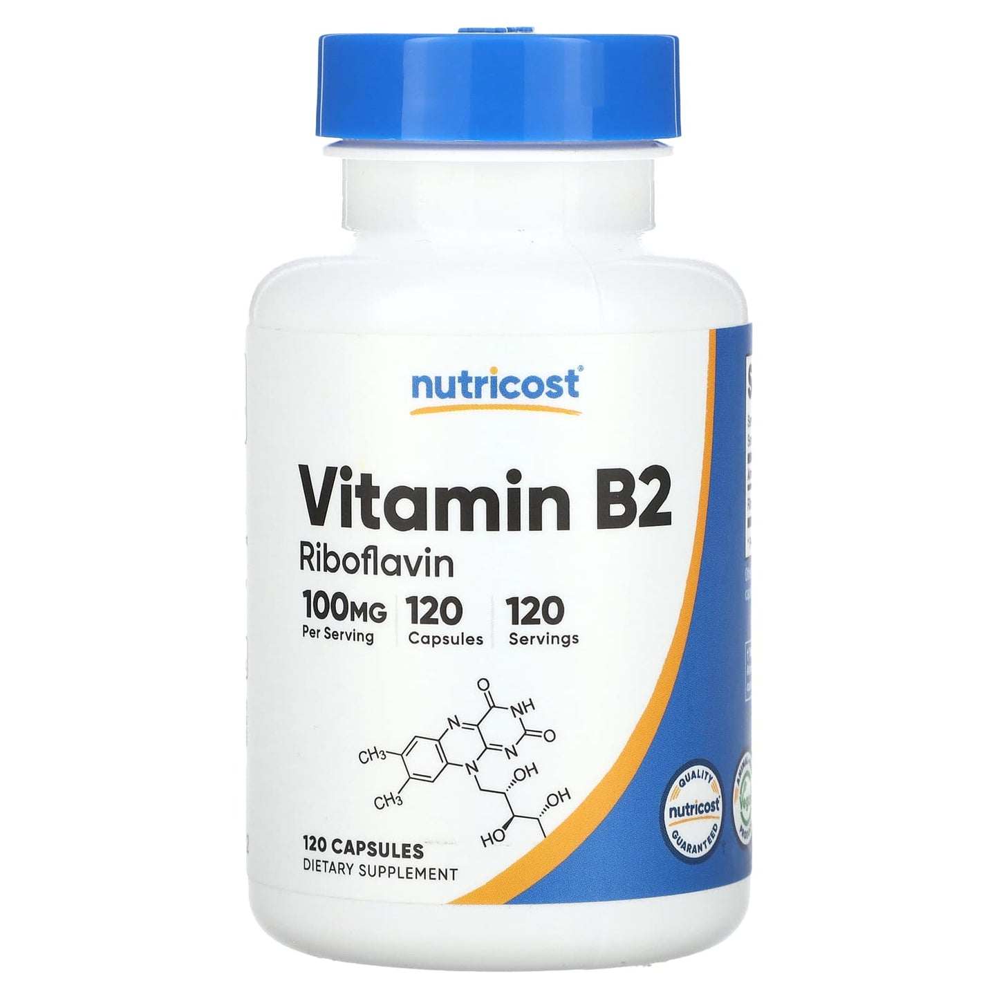 Nutricost-Vitamin B2-100 mg-120 Capsules