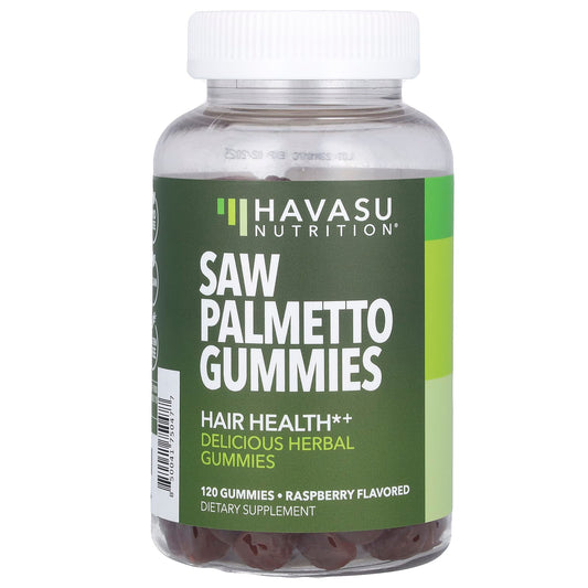 Havasu Nutrition-Saw Palmetto Gummies-Raspberry-120 Gummies