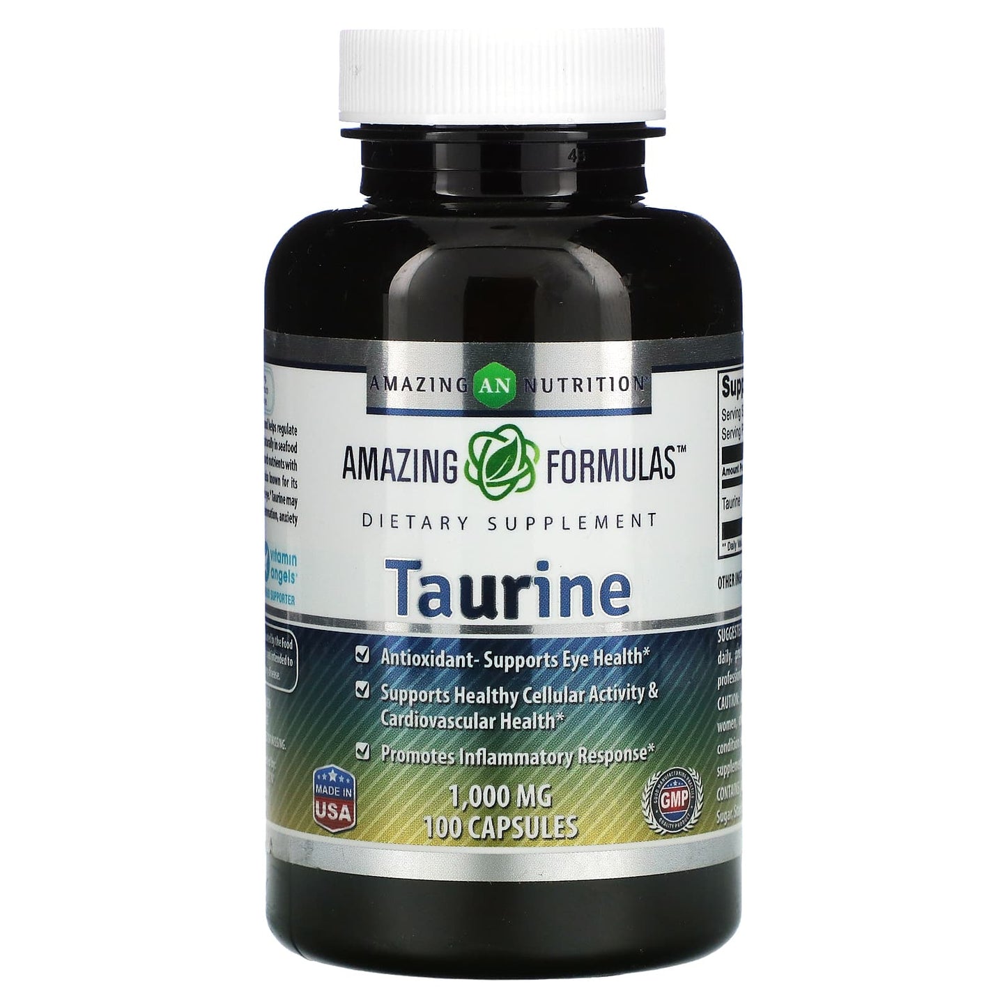 Amazing Nutrition-Taurine-1,000 mg-100 Capsules