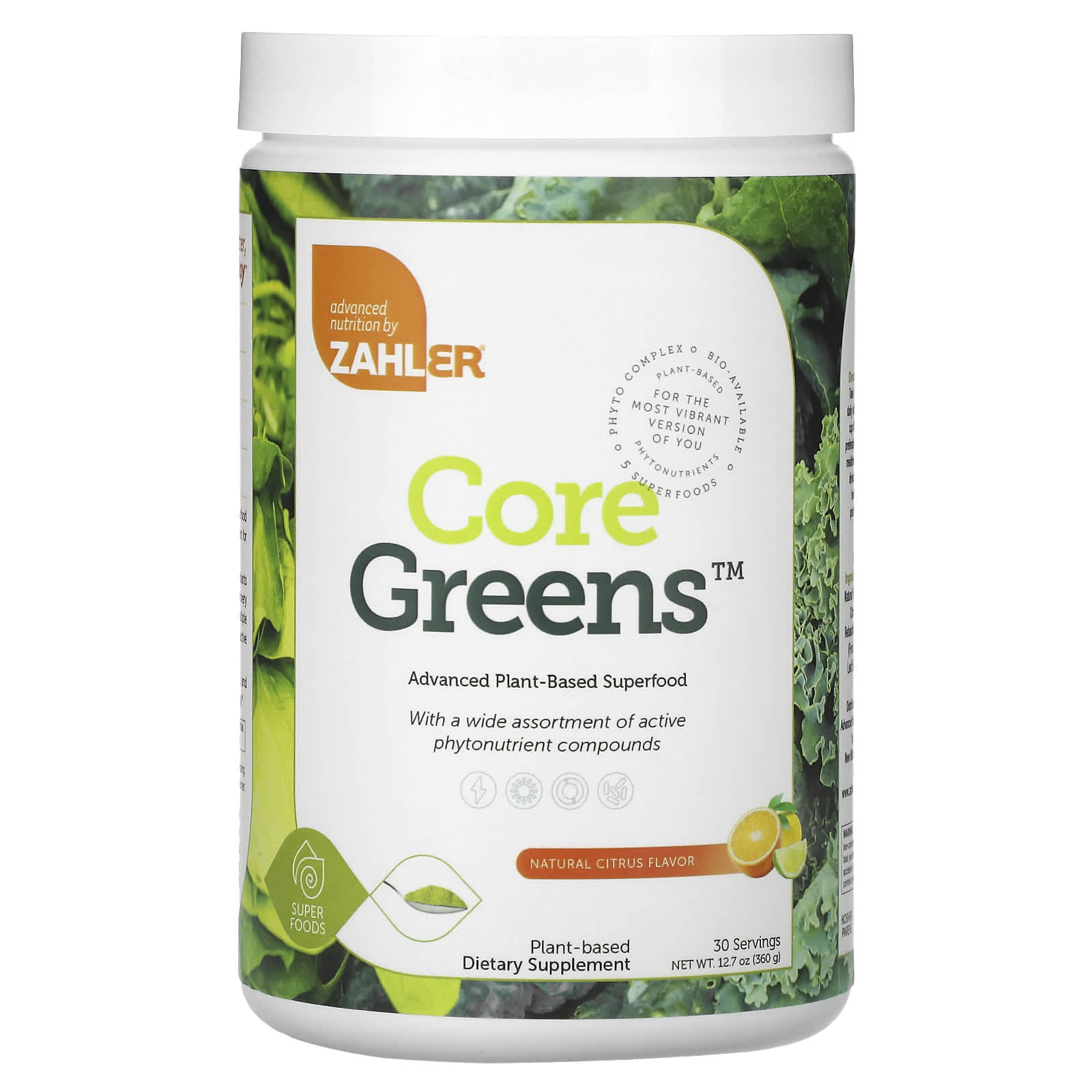 Zahler-Core Greens-Natural Citrus-12.7 oz (360 g)