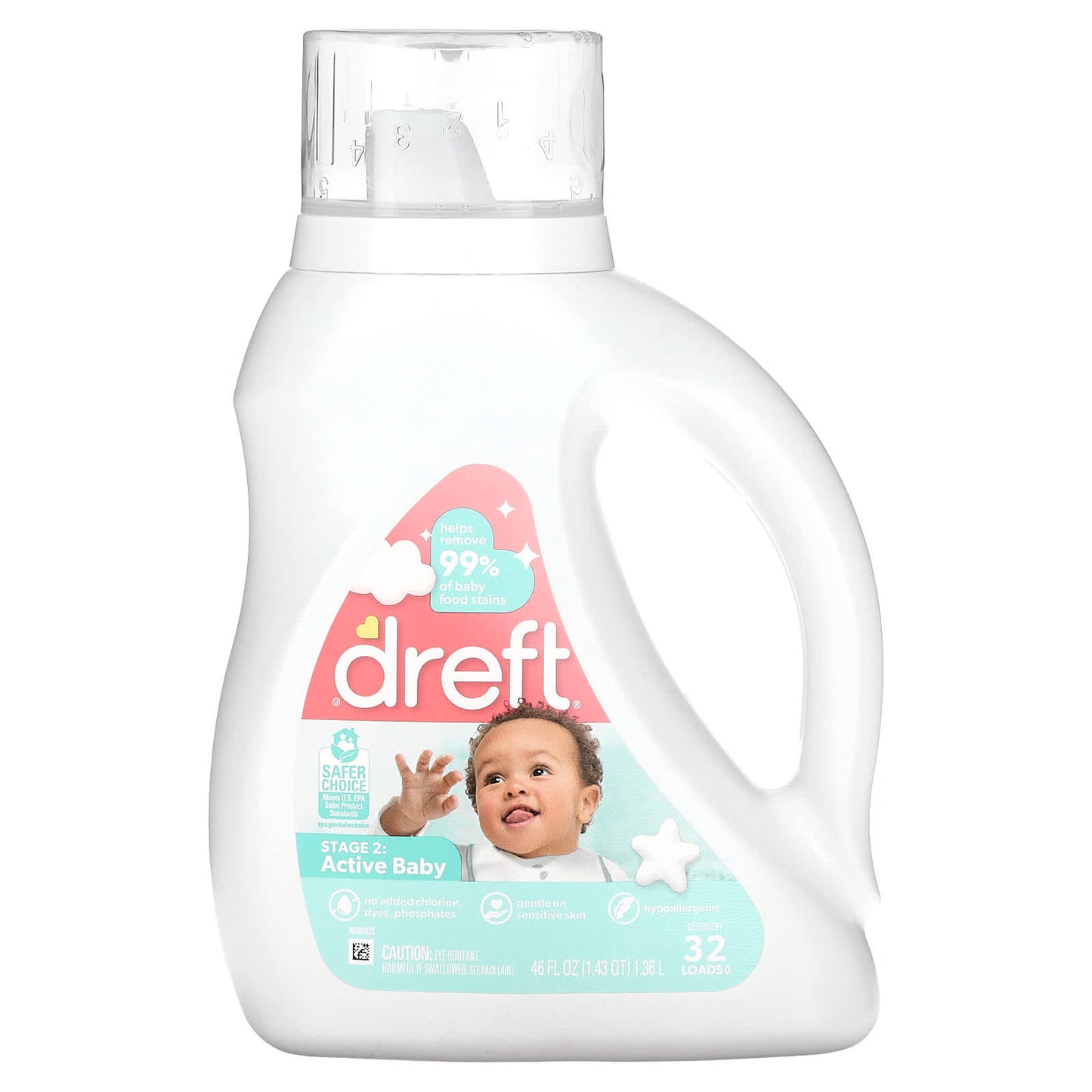 Dreft-Baby Detergent-Stage 2-46 fl oz (1.36 l)