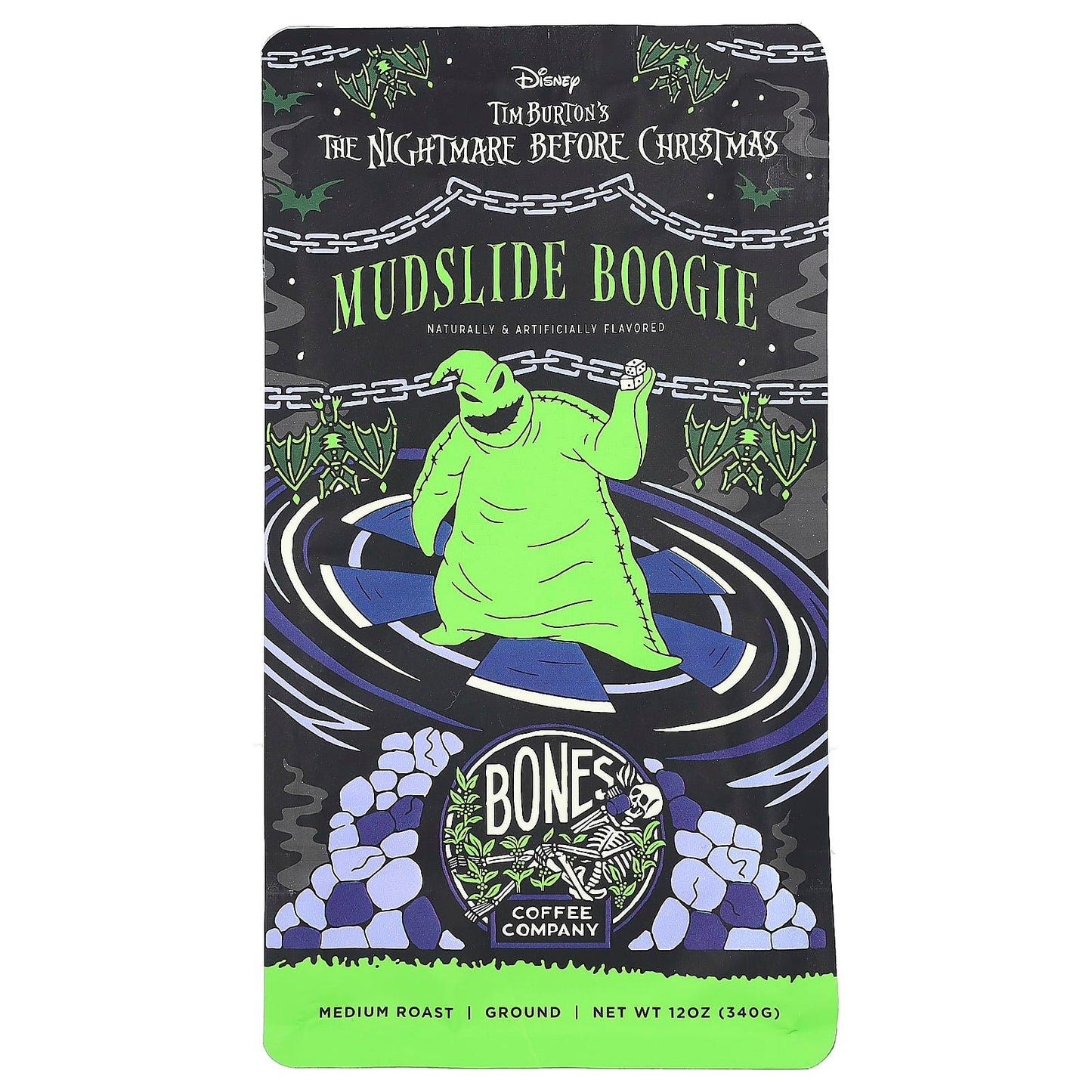 Bones Coffee Company-Mudslide Boogie-Ground-Medium Roast-12 oz (340 g)