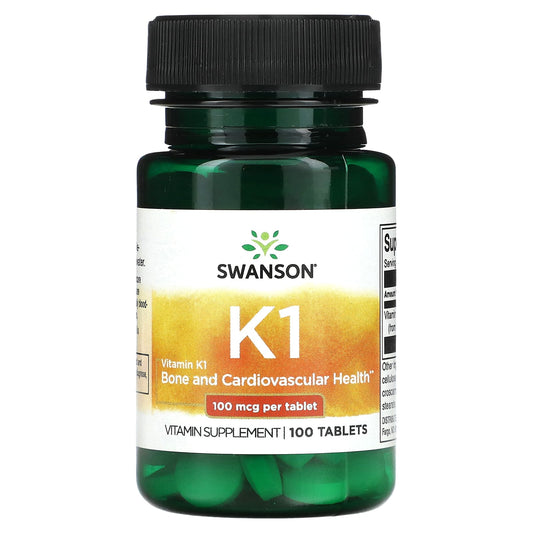 Swanson-Vitamin K1-100 mcg-100 Tablets