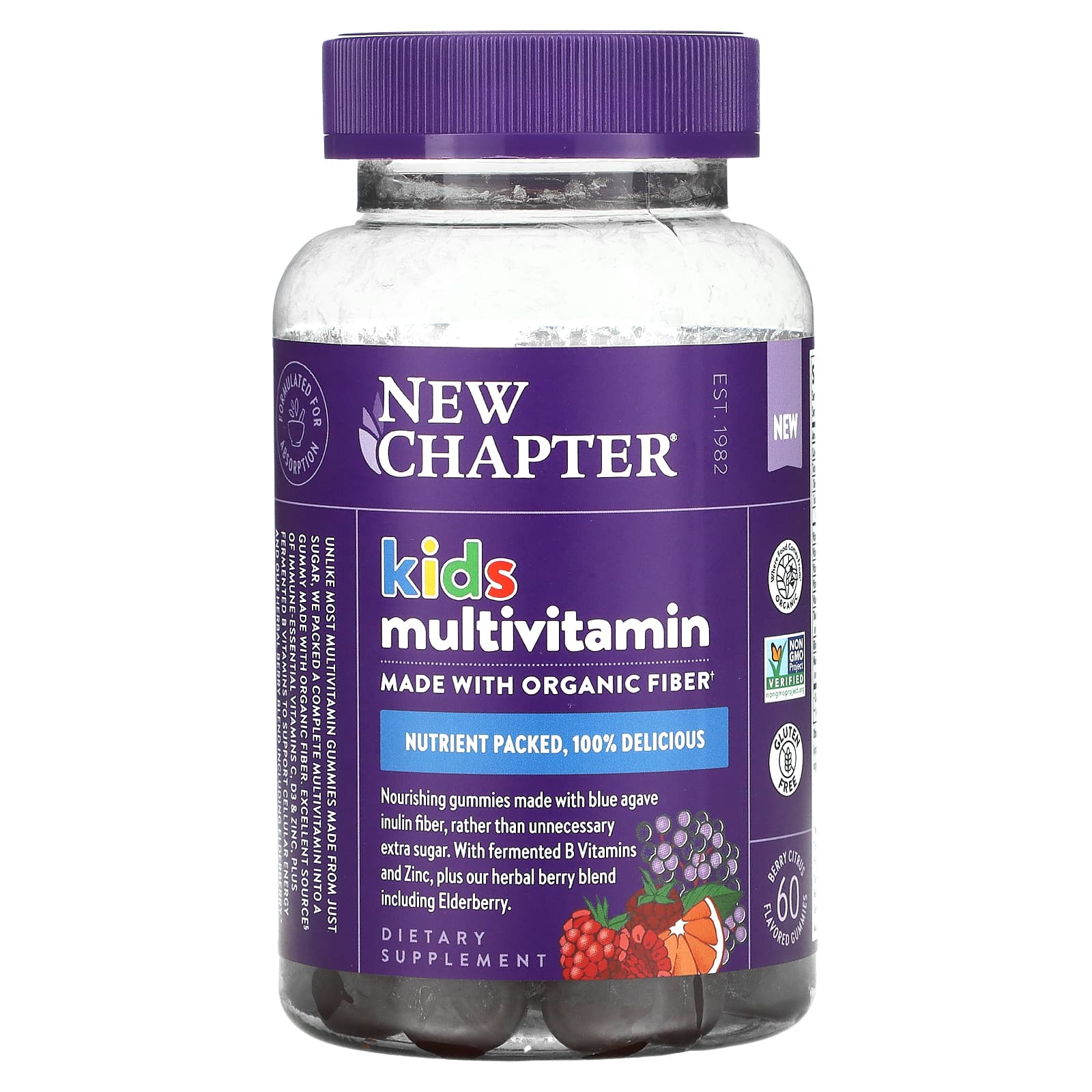 New Chapter-Kid's Multivitamin-Berry Citrus-60 Gummies