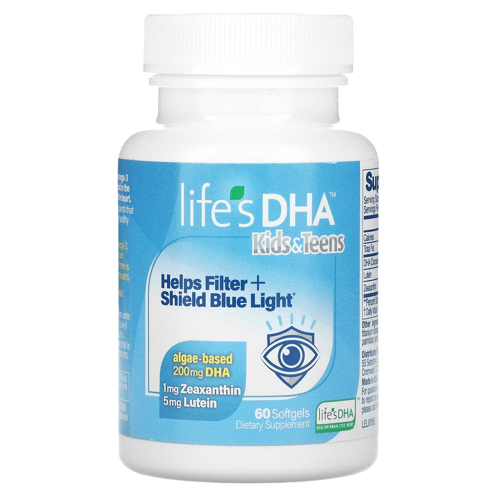 Life's DHA-Kids & Teens DHA-200 mg-60 Softgels