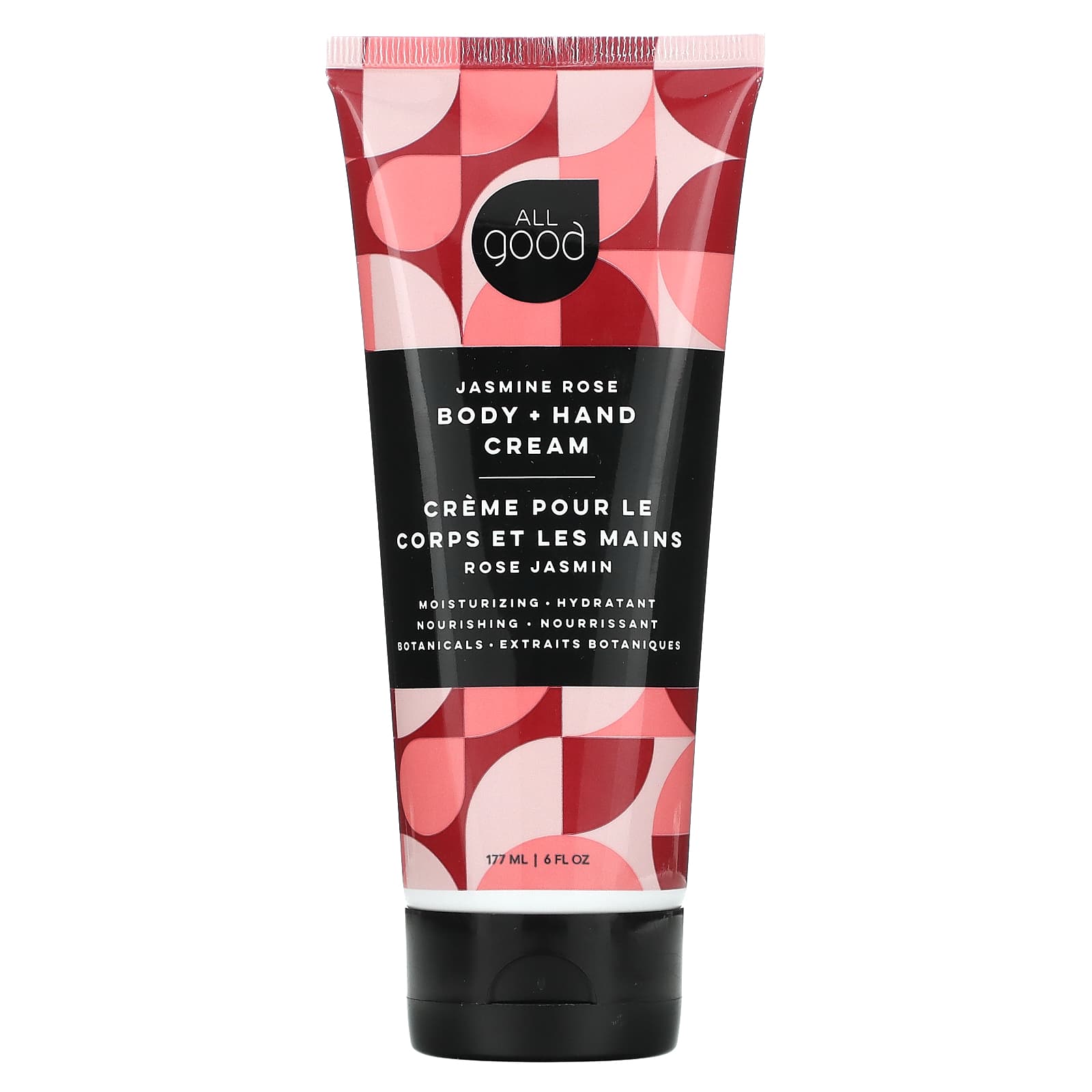 All Good Products-Body + Hand Cream-Jasmine Rose-6 fl oz (177 ml)