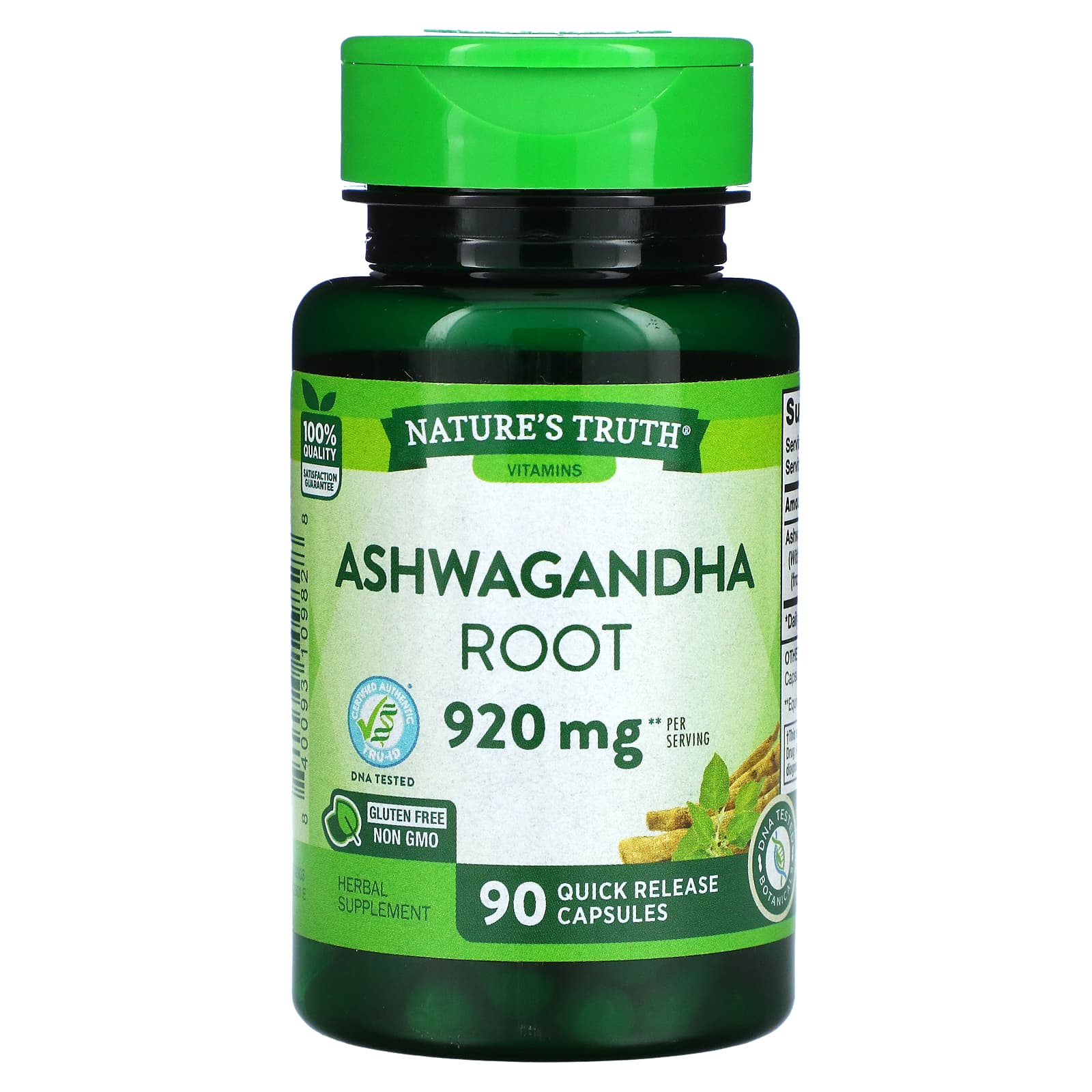 Nature's Truth-Ashwagandha Root-920 mg-90 Quick Release Capsules (460 mg per Capsule)