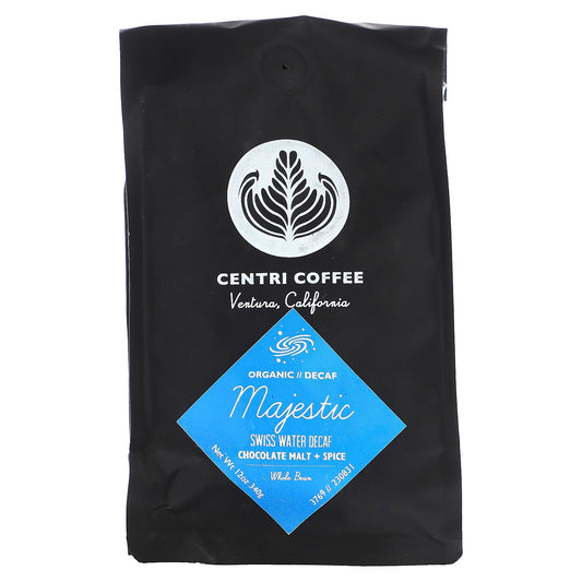 Cafe Altura-Centri Coffee-Organic Majestic-Chocolate Malt + Spice-Whole Bean-Decaf-12 oz (340 g)