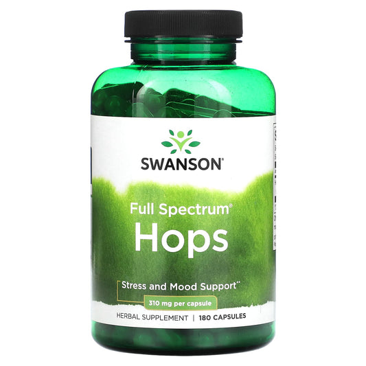 Swanson-Full Spectrum Hops-310 mg-180 Capsules