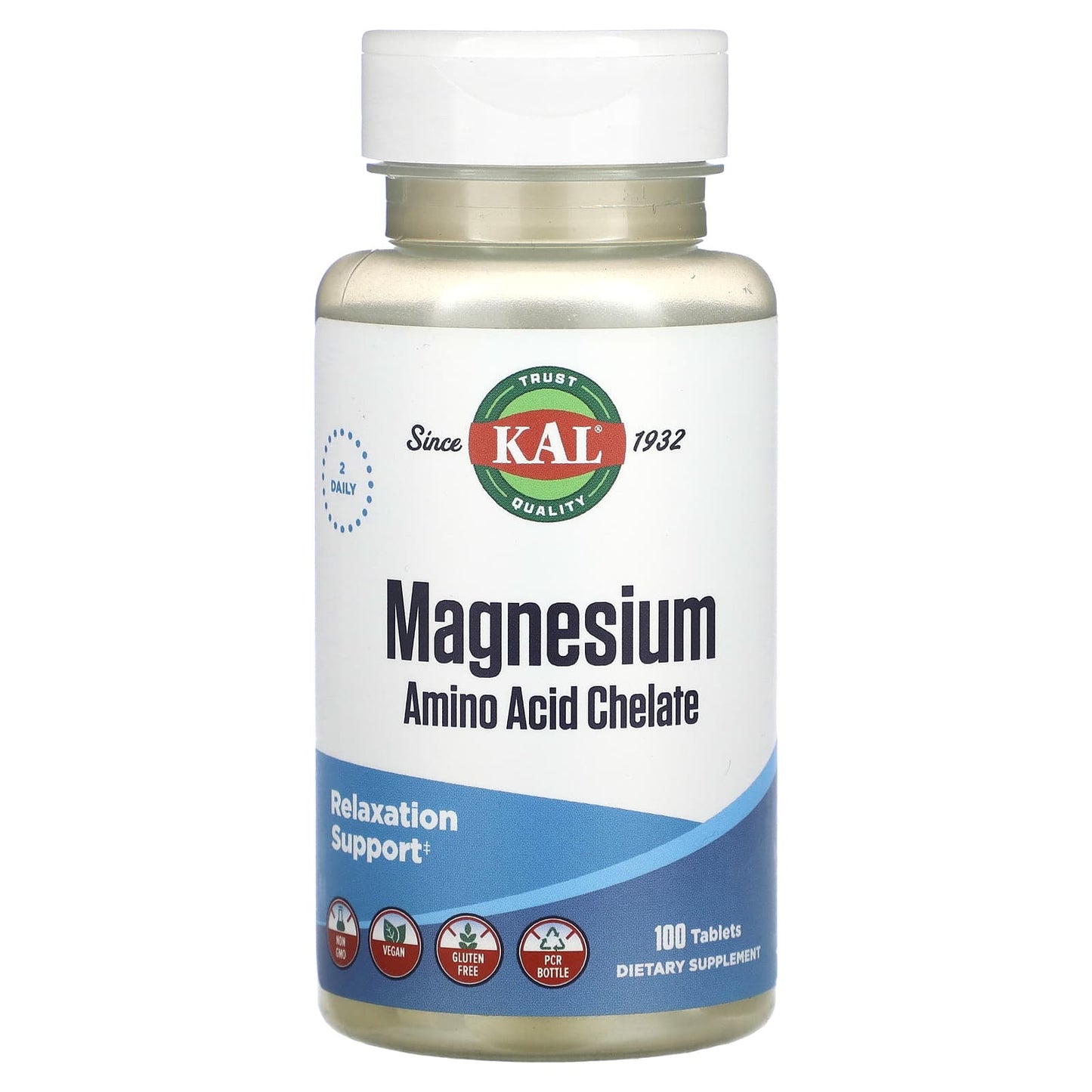 KAL-Magnesium Amino Acid Chelate-100 Tablets