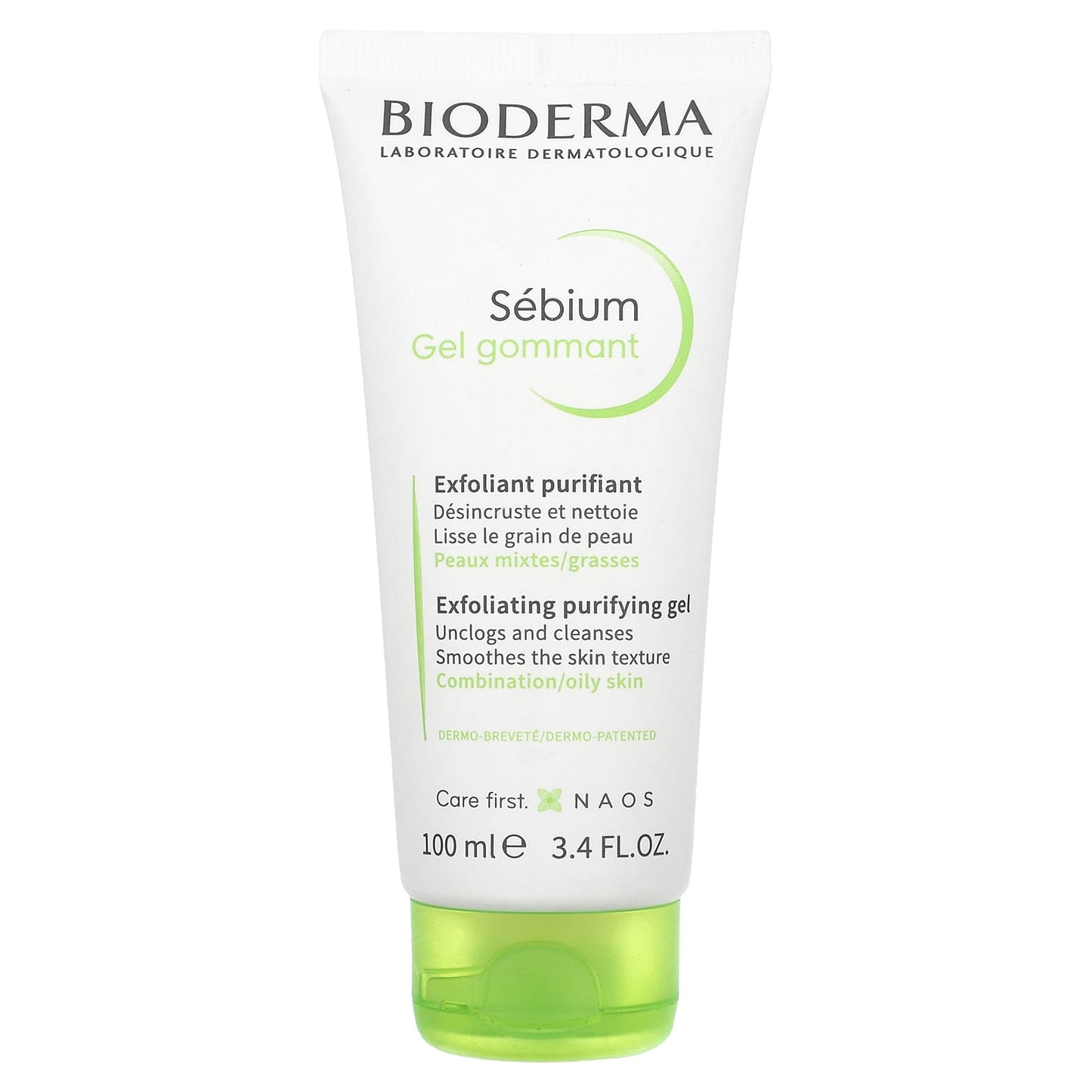 Bioderma-Sebium-Exfoliating Purifying Gel-Combination/Oily Skin-3.4 fl oz (100 ml)