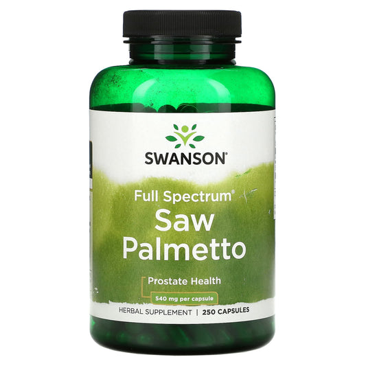 Swanson-Full Spectrum Saw Palmetto-540 mg-250 Capsules