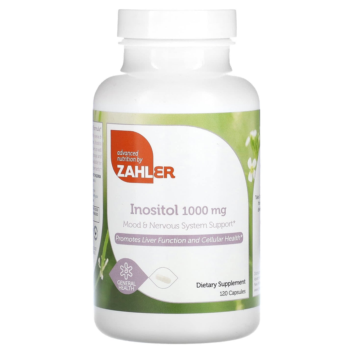 Zahler-Inositol-1,000 mg -120 Capsules