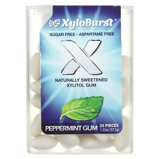 Xyloburst-Xylitol Gum-Peppermint-25 Pieces